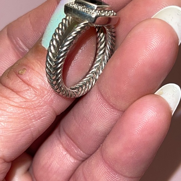 David Yurman Petite Albion® Ring w/Black Onyx& Pavé Diamonds🔥CLEARANCE PRICE🔥 - Picture 6 of 13